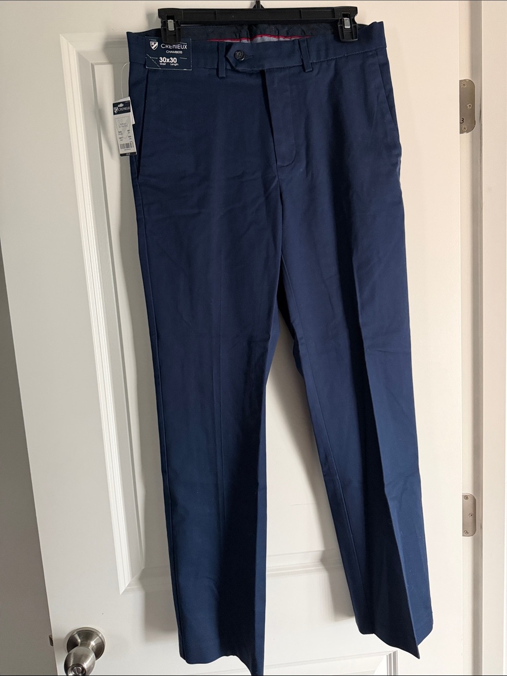 croft & barrow Navy Blue Flat-Front Dress Pants